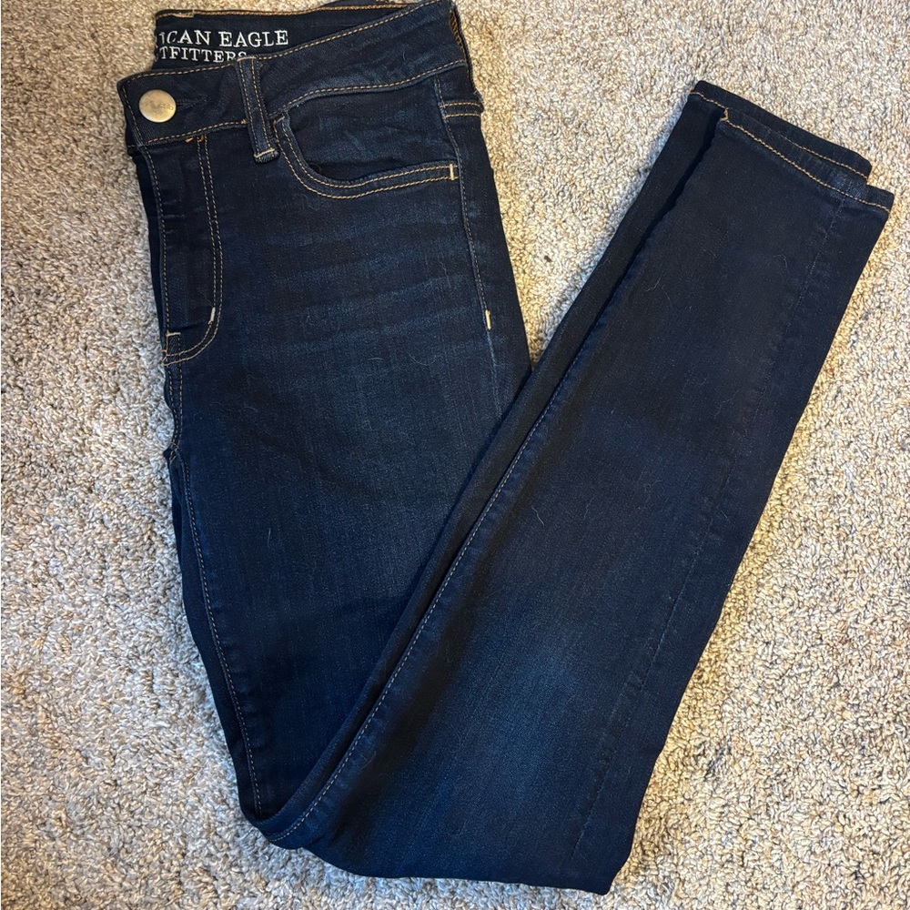 American Eagle Outfitters Women's Navy Skinny Jeans